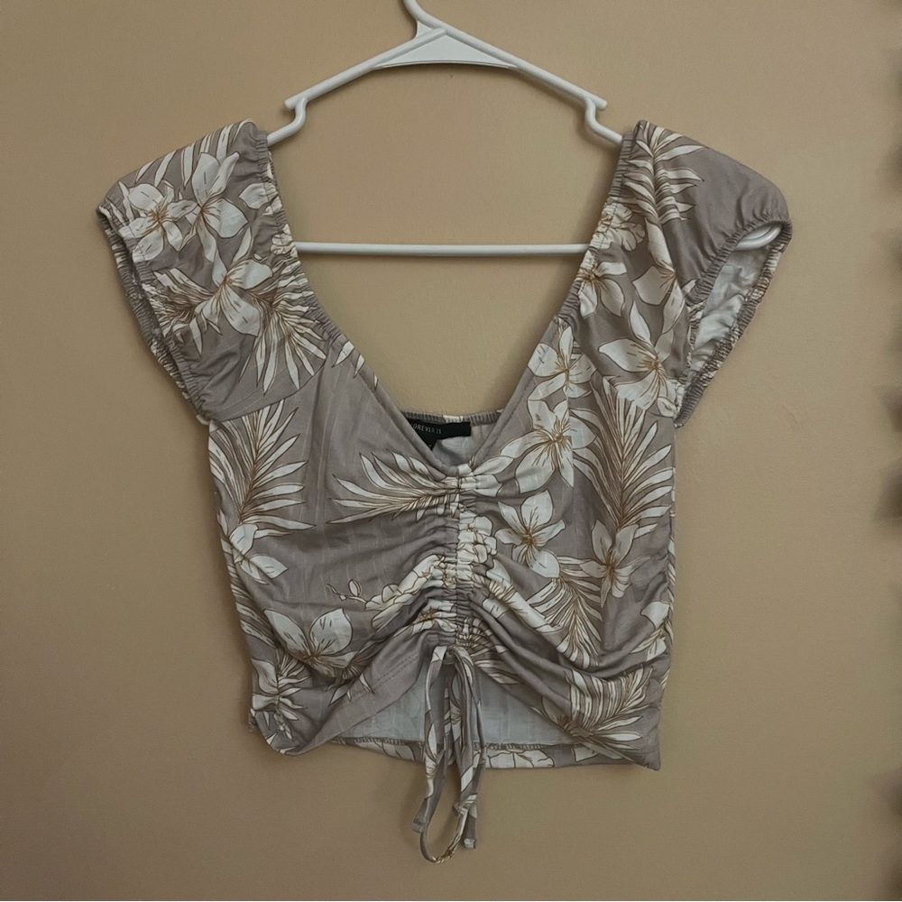 Forever 21 Floral Crop Top
